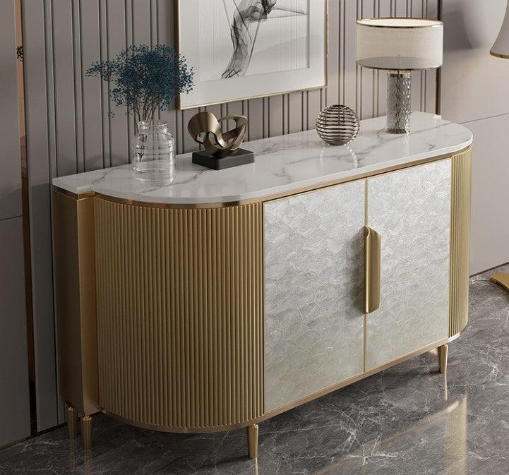 2 Door Shell Sideboard Cabinet | SHUKTI - onehappyhome