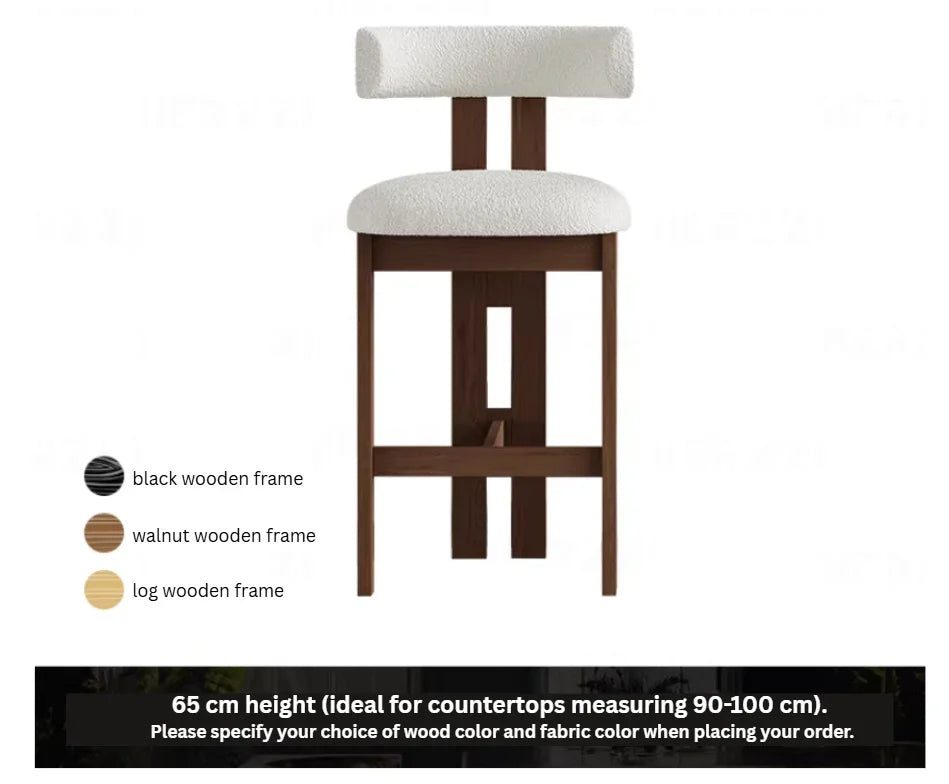 Solid Wood Bar Chair | DEVAL