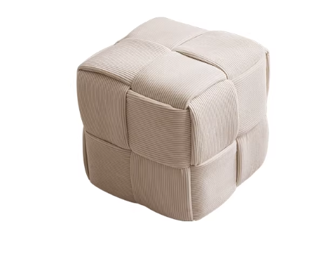 Woven Cube Pouf | LUMO