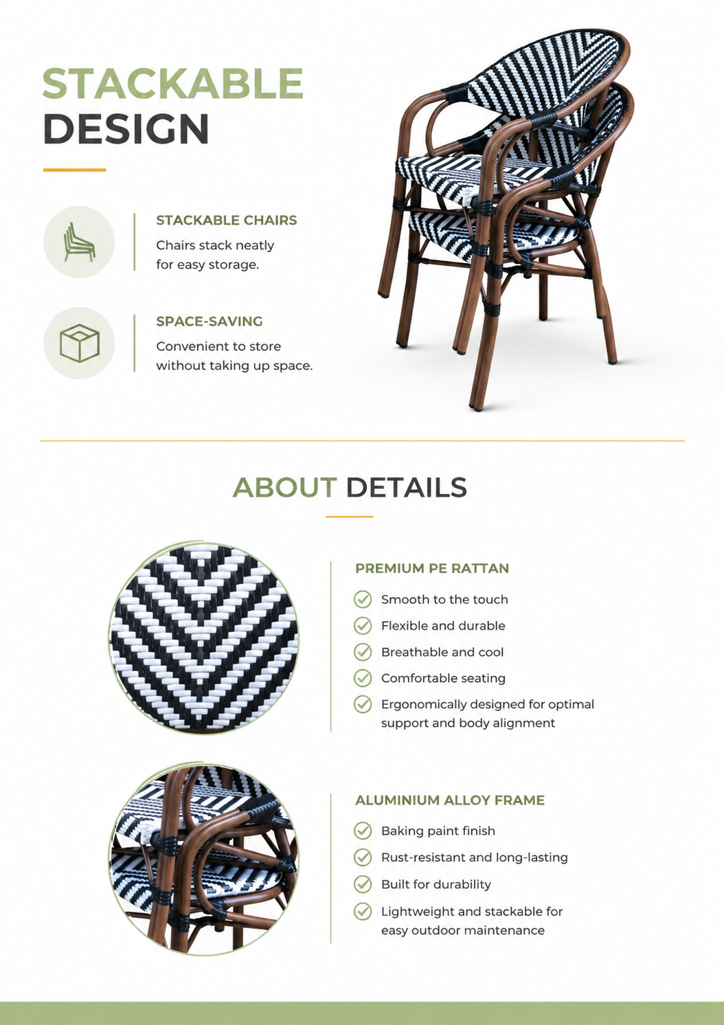 Outdoor Dining Arm Chair | CHARLOTTE