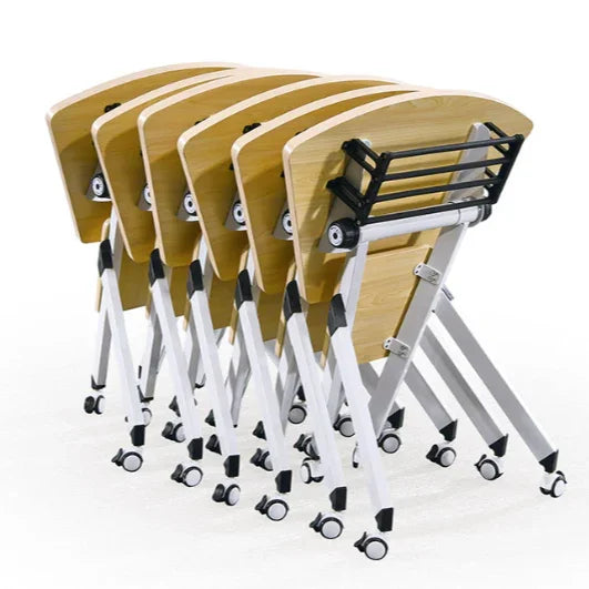 Wood Fan-Shape Collaborative Foldable Table | VINCE