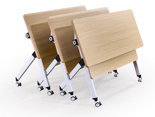 wood foldable training table