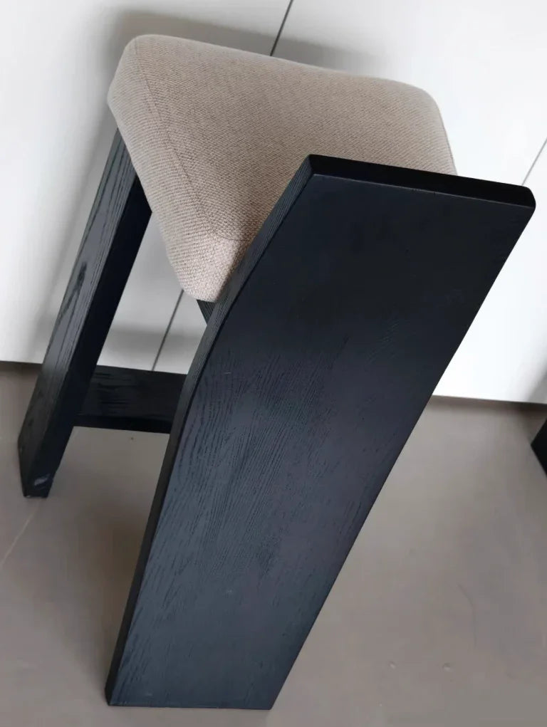 black accent bar chair silhouette