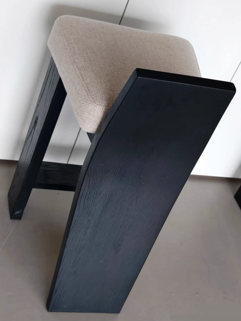 black accent bar chair silhouette