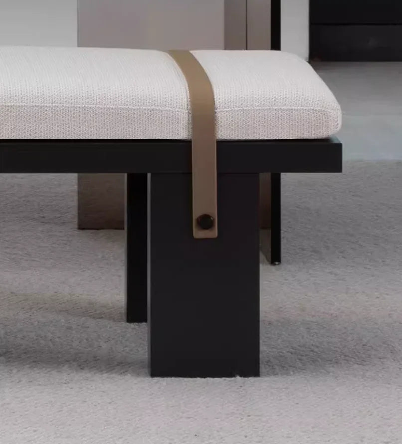 Wood Bench with Removable & Washable Seat Cover | UMA