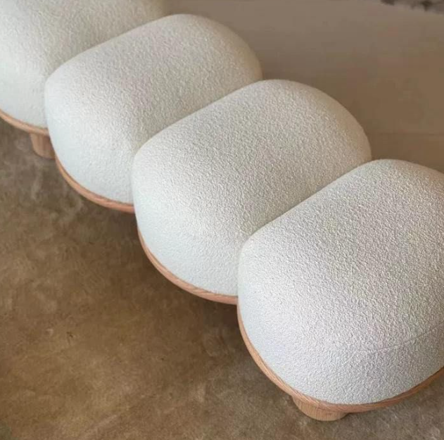 Modern Boucle Bench | VIHAAN