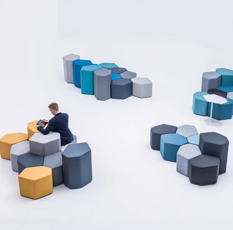 Hexagon Pouf / Stool | SHATKON