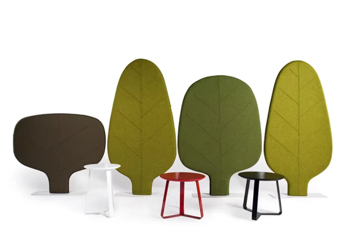 modular Cliff leaf partition in acoustic fabric