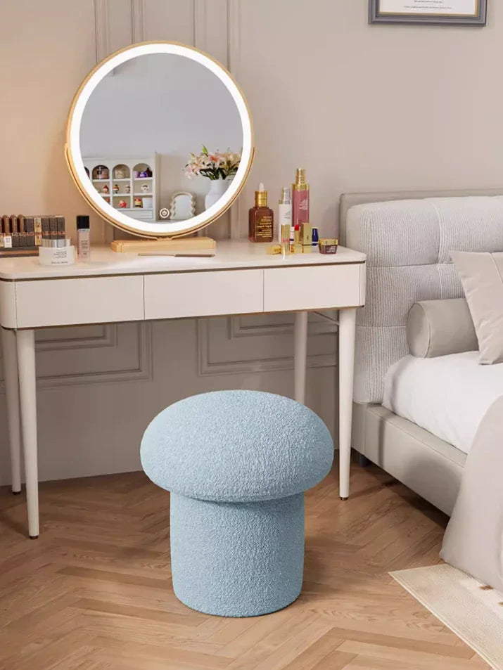 Mushroom Bouclé Pouf Stool | RITIKA