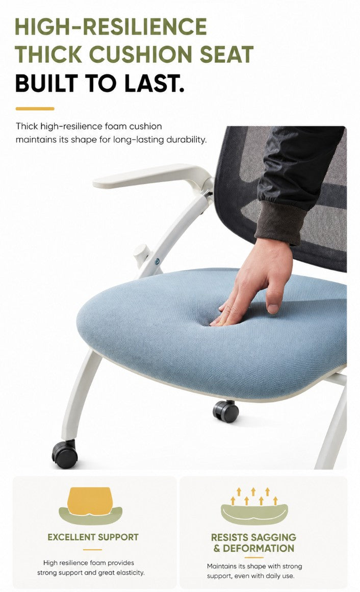 Training Armchair with Castors + Fixed Armrests + Tiltable Backrest | LIAM