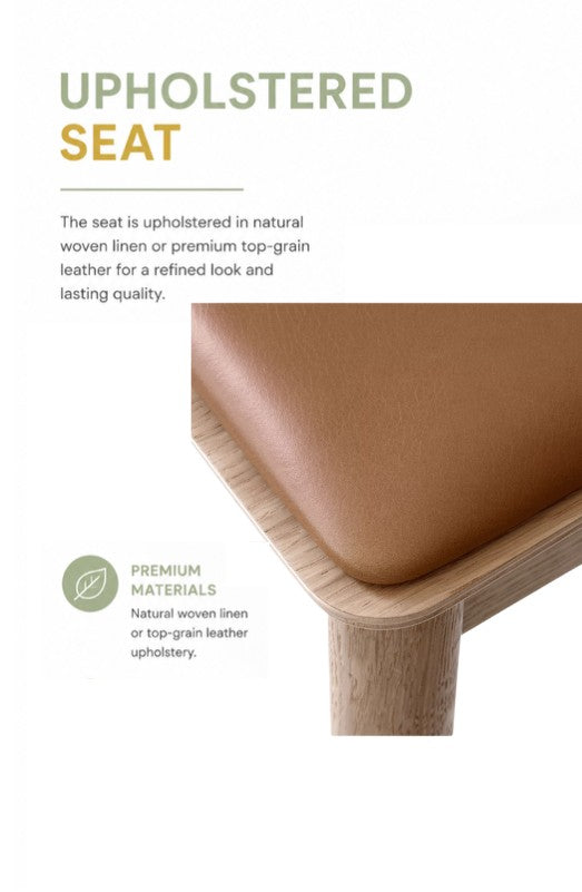 Dining Chair with Upholstered Seat | TONI