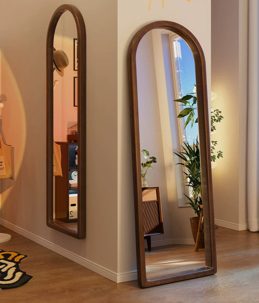 Mathilda solid wood full length arch mirror