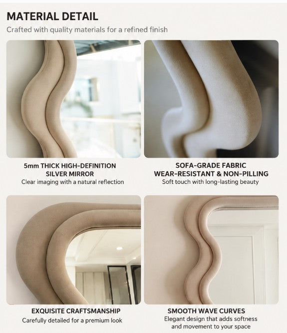 Wavy Full-Length Floor Mirror | OLIVIA