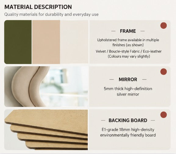 Wavy Full-Length Floor Mirror | OLIVIA