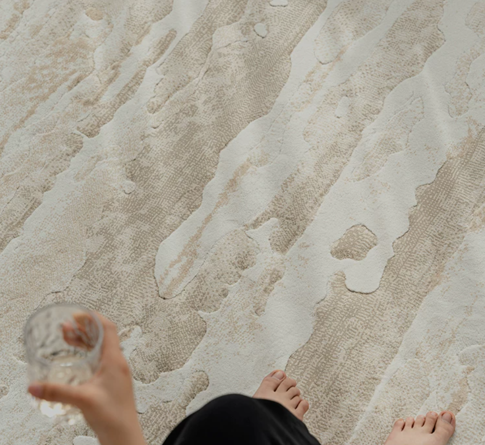 Cream Plush Area Rug Carpet Singapore