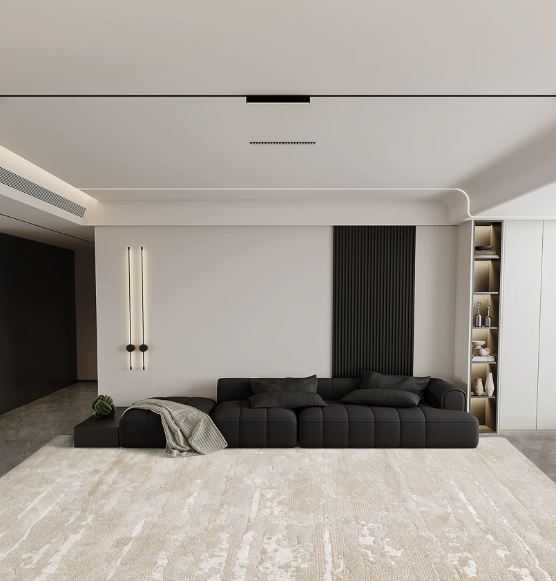 antibacterial water-repellent textured rug in Singapore