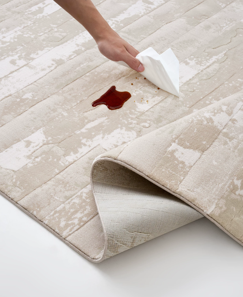 Water-Repellent Textured Rug 32938 - | NAZRI