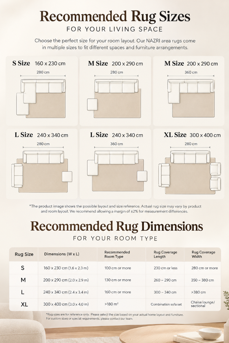 Water-Repellent Textured Rug 32938 - | NAZRI
