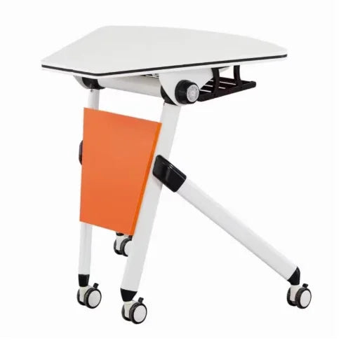 fan-shape foldable collaborative table