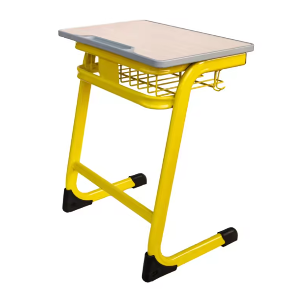 Height Adjustable; Classroom Table w/ Mesh Basket Storage W600