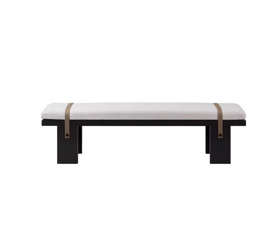 Wood Bench with Removable & Washable Seat Cover | UMA