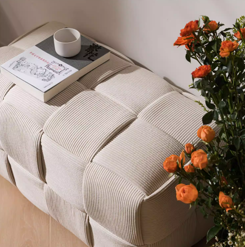 Bench Woven Pouf | LUMO