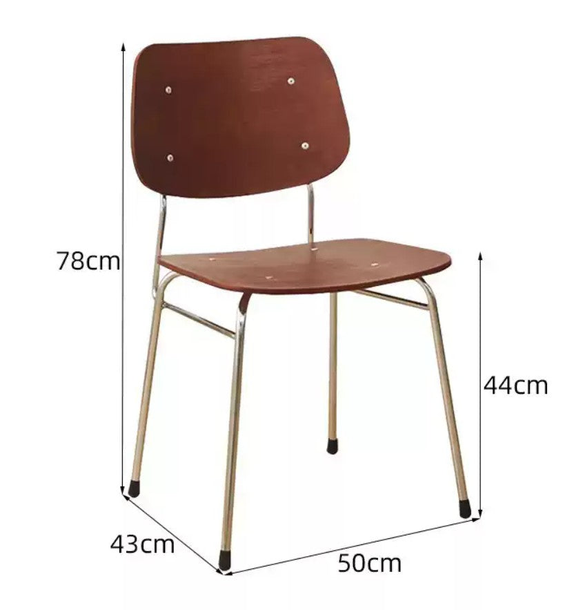 Dining Side Chair with Wood Seat | AVEN