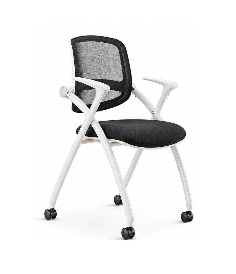 emmet affordable training chair with fixed armrest