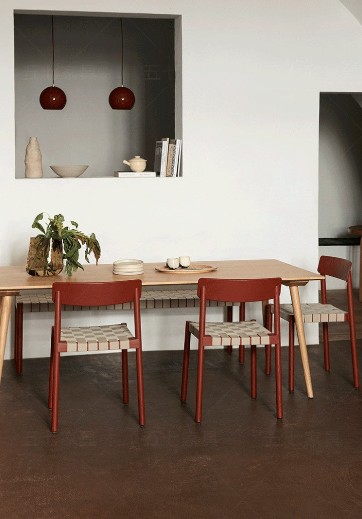 Bench with Woven Seat | TONI