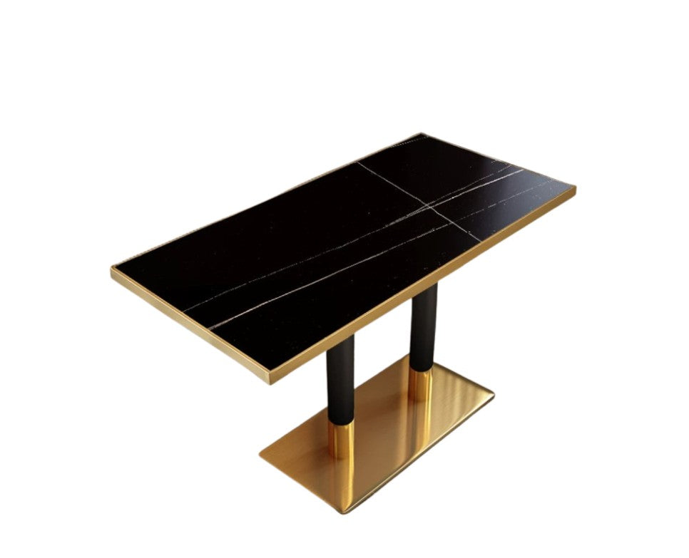 120L Sintered Stone Table with 304 Stainless Steel Base | OLIVIA