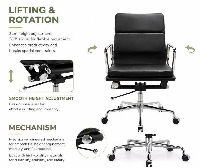 Aluminum Midback Office Chair | ERIC