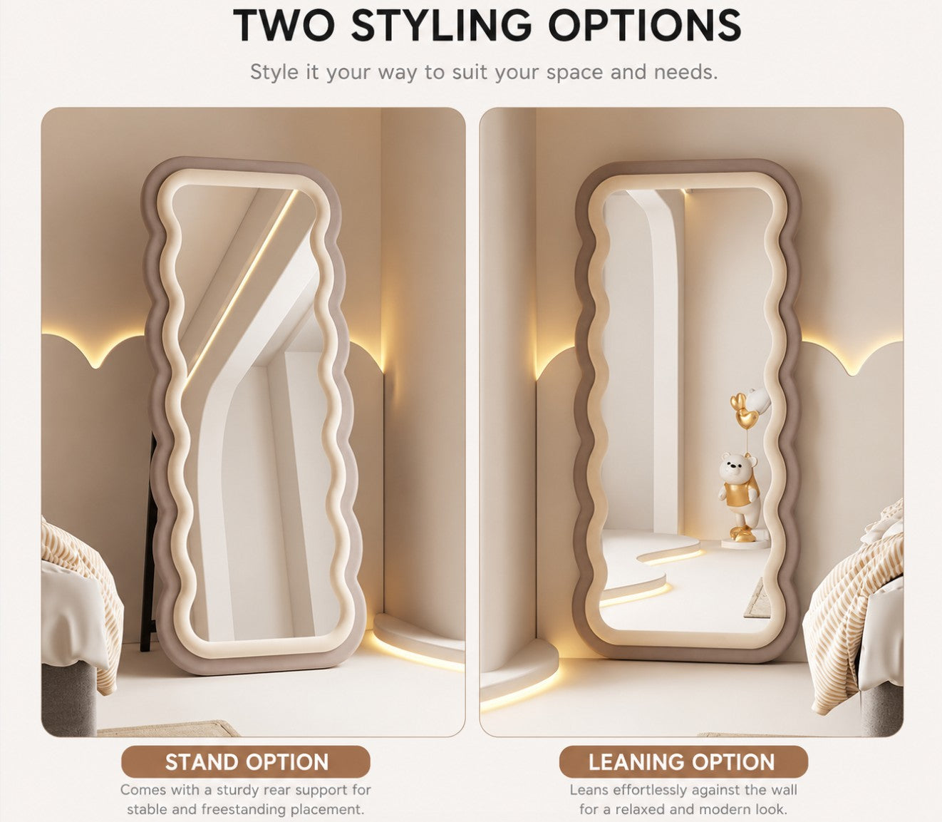 Wavy Full-Length Floor Mirror | SALLY