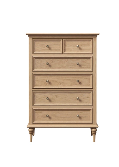 6 Drawer Chest of Drawers in solid wood