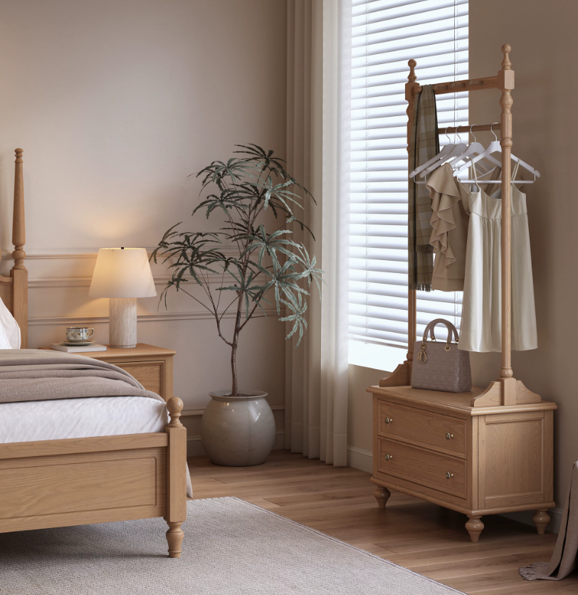 Freestanding Coat Rack with Drawers | FARIHIN