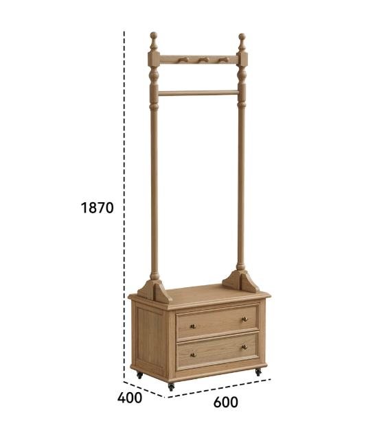Freestanding Coat Rack with Drawers | FARIHIN