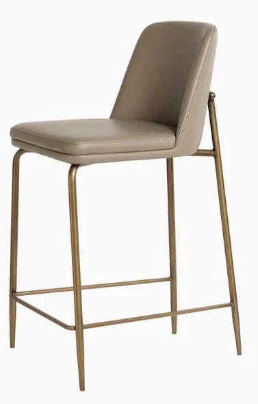 Lily metal bar chair in gold