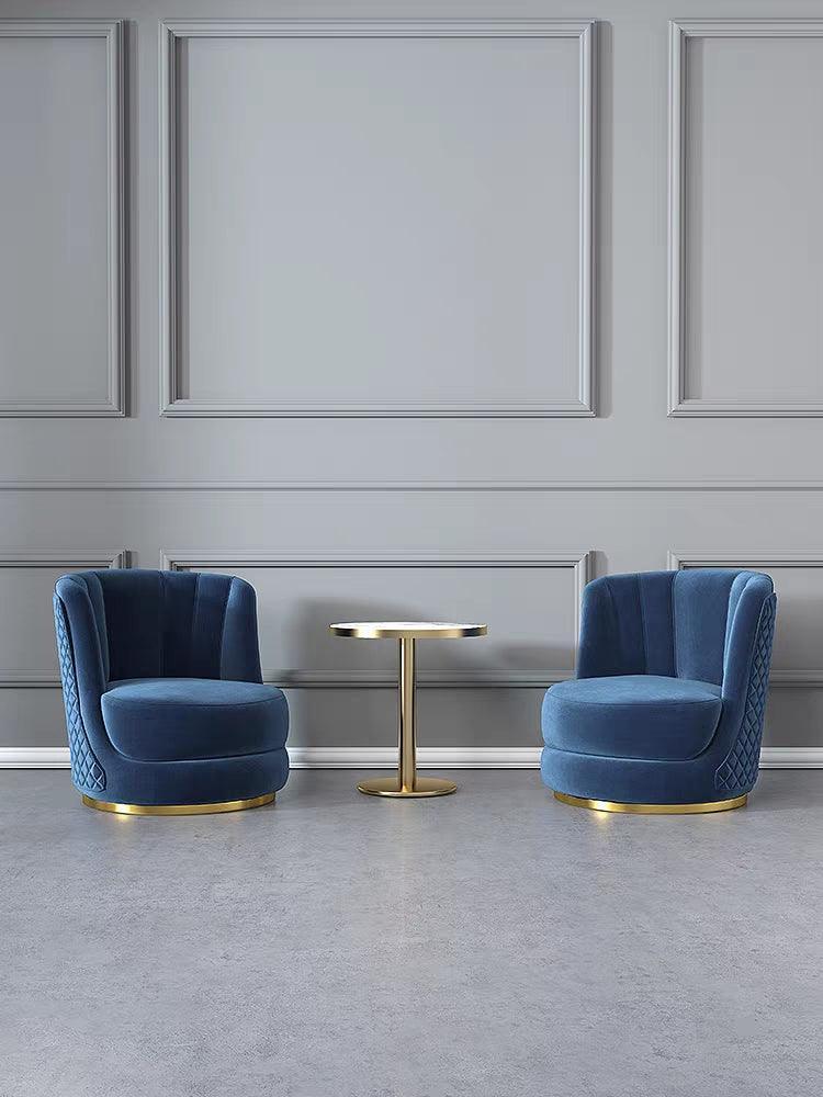 Bouclé Lounge Swivel Chair | FARAH - onehappyhome