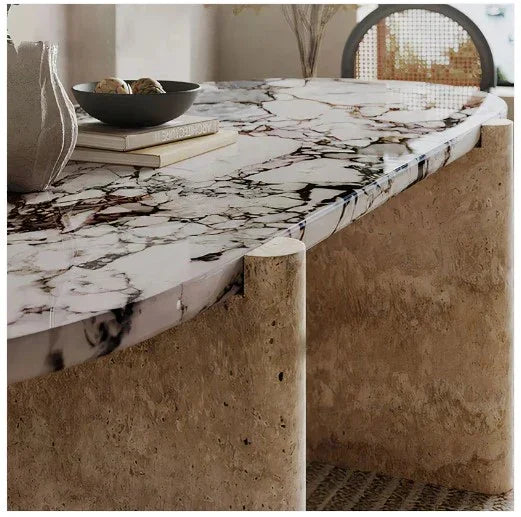 Calacatta Dining Table | AVA - onehappyhome