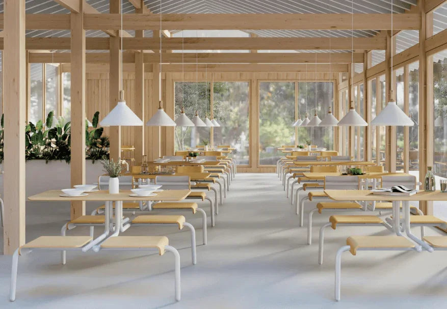 Canteen Table and Chairs Set | PAVANA - onehappyhome