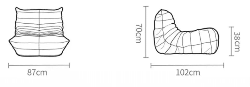 Caterpillar 1 Seater Sofa | FAYE - onehappyhome