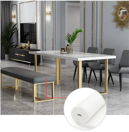 Dining Bench in Gold Frame | DEXTER - onehappyhome