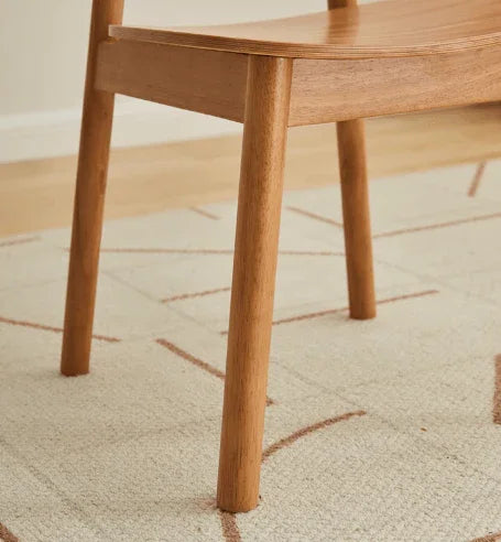 Dining Chair with Rattan Backrest | NEHAL - onehappyhome