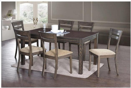 Dining Table Set (1 Dining Table + 6 Chairs) | EUNICE - onehappyhome