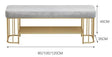 Fabric Ottoman with Shoe Rack | BELLA - onehappyhome