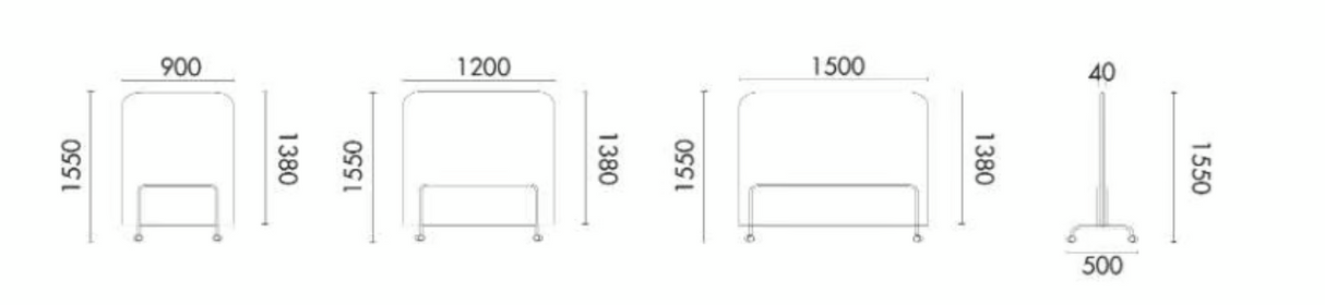 Freestanding Moveable Partition Divider | SONIC - onehappyhome