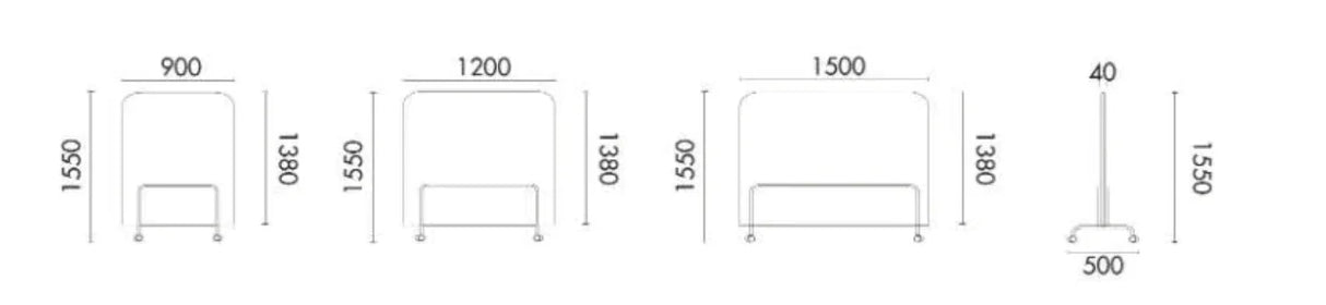 Freestanding Moveable Partition Divider | SONIC - onehappyhome
