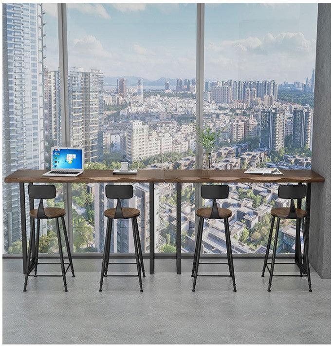 Industrial Solid Wood Bar Table | ISAAC - onehappyhome