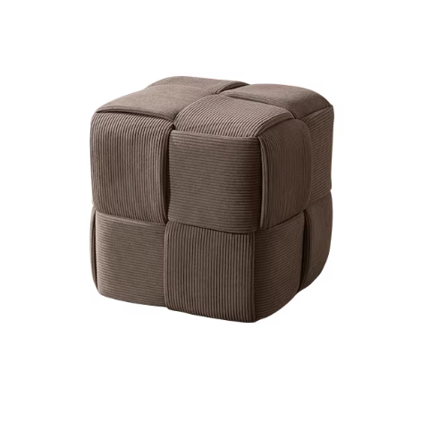 Woven Cube Pouf | LUMO