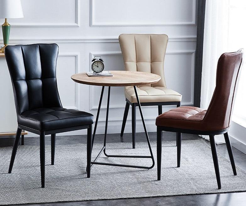Modern Faux Leather Dining Chair | BROOK - onehappyhome