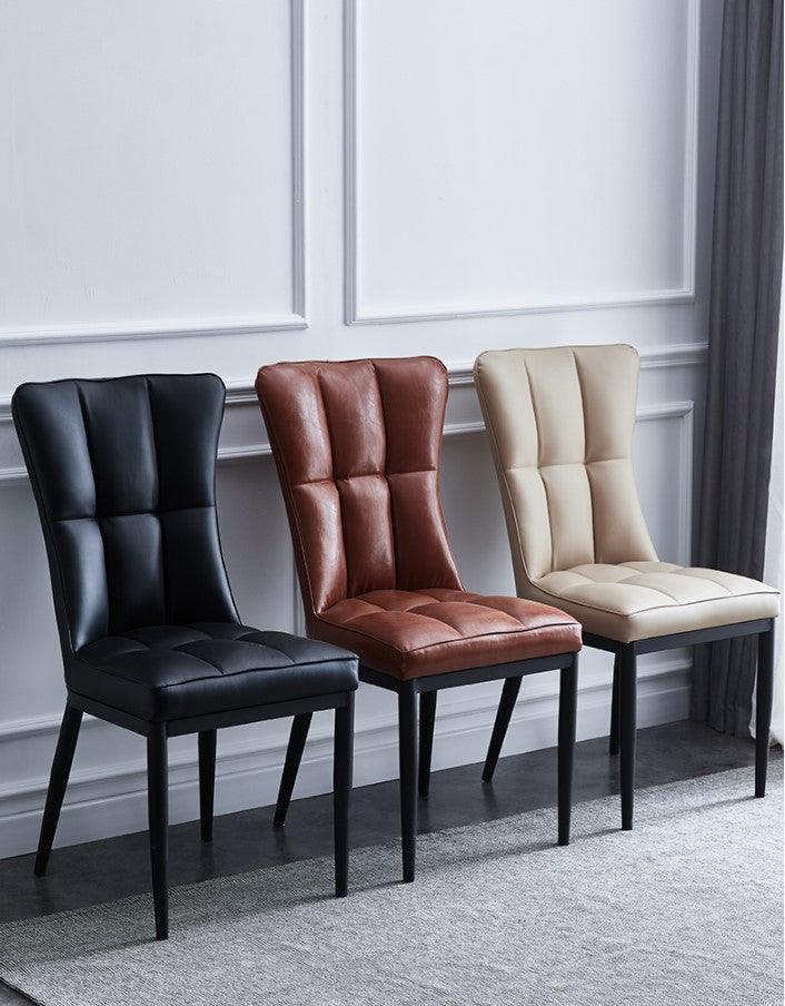Modern Faux Leather Dining Chair | BROOK - onehappyhome